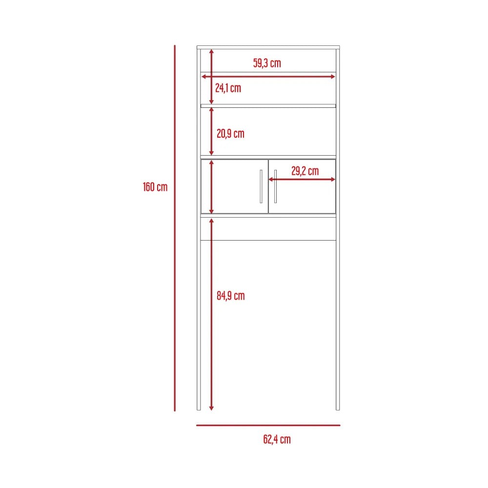 Mueble Auxiliar De Baño Madrid Blanco