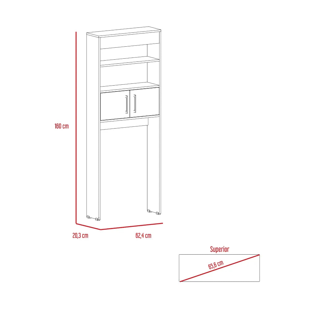 Mueble Auxiliar De Baño Madrid Blanco