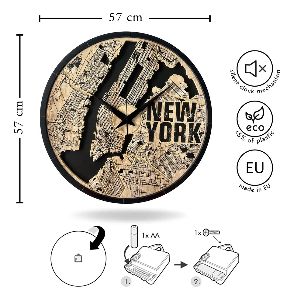 Reloj de Pared John 30cm