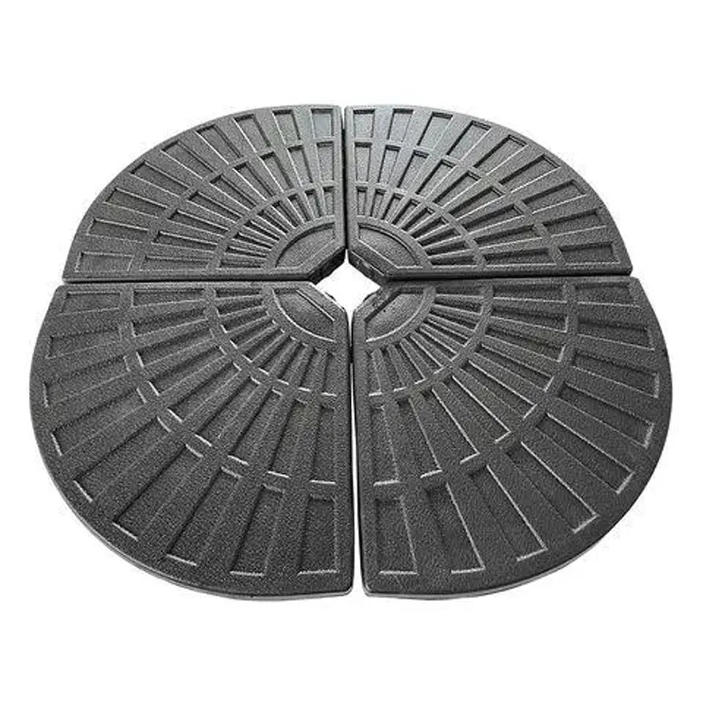 Parasol Froom Tela Taupe Base Negro/Gris