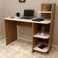 Escritorio Nexus Mdp Roble Con Blanco