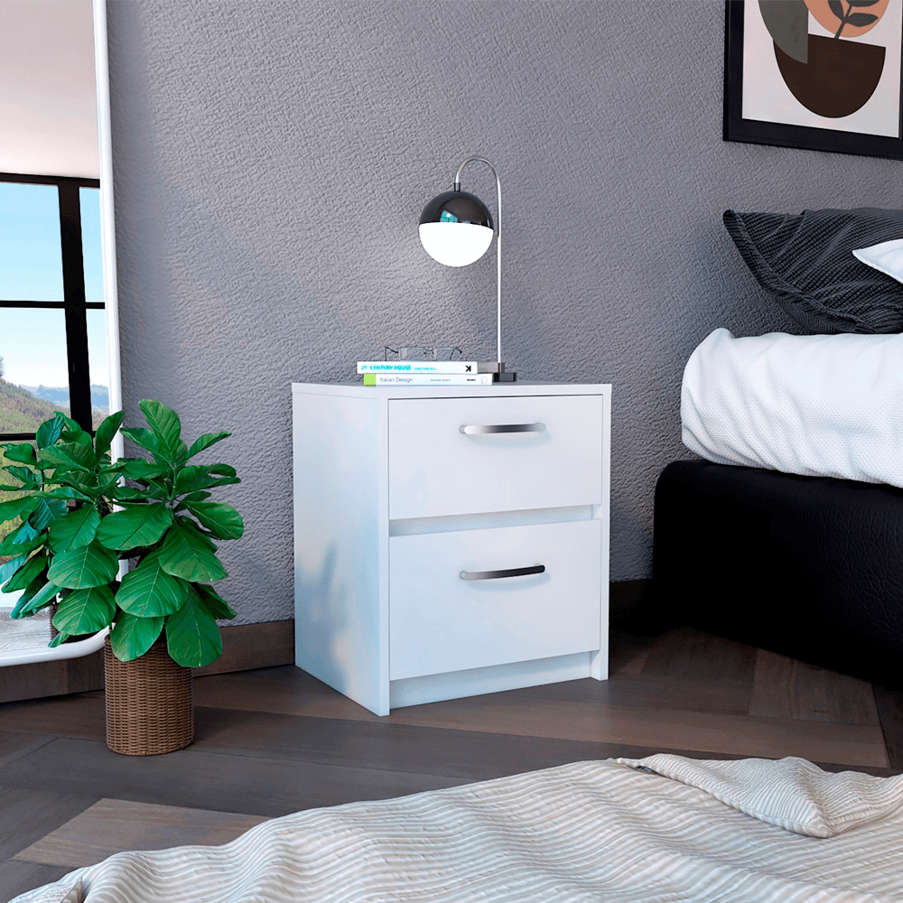 Mesa De Noche Argento Blanco