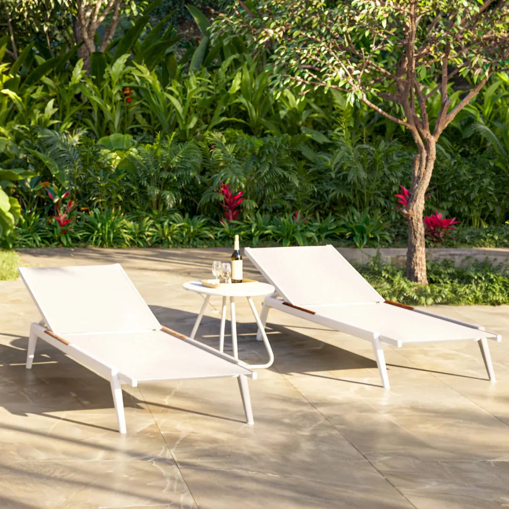 Asoleadora Miller Aluminio Blanco