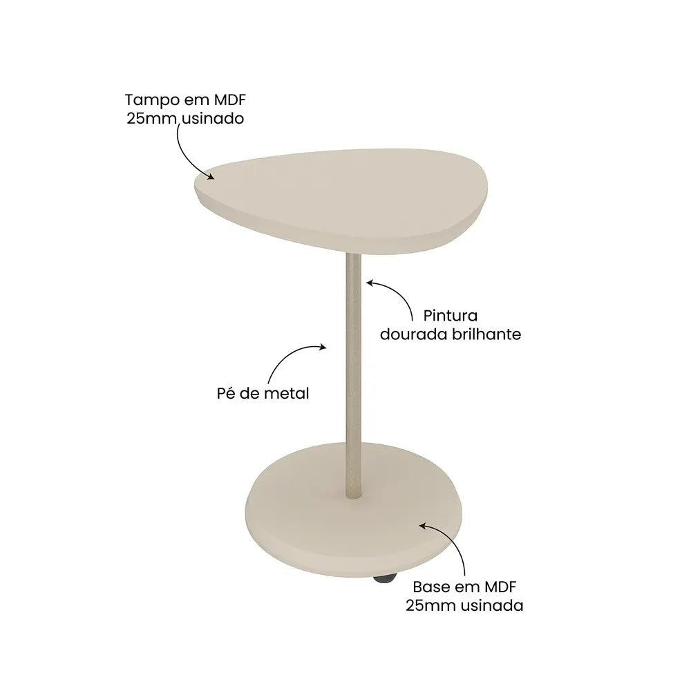 Mesa De Noche Ilara Beige