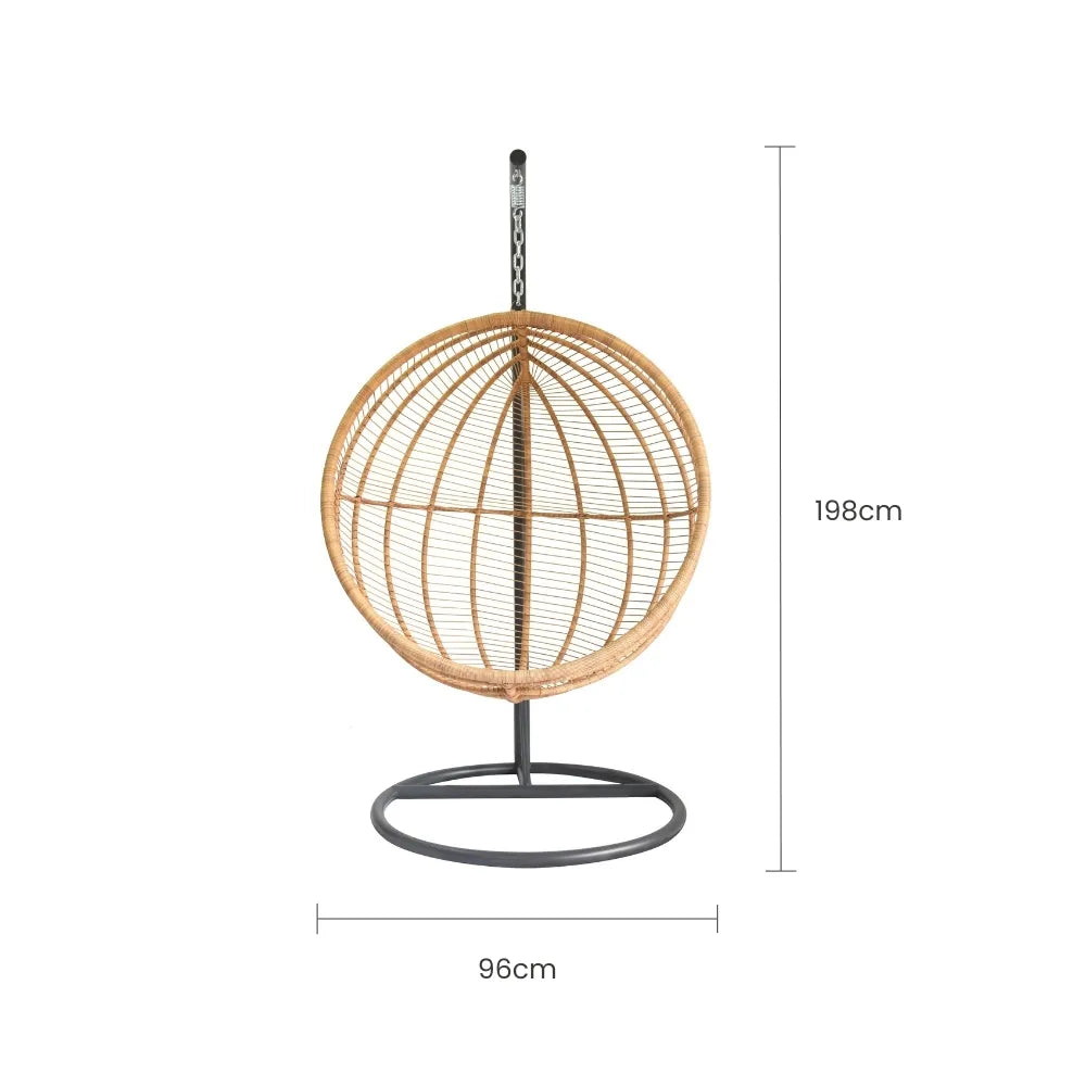 Sillón Colgante Venecia Negro/Natural