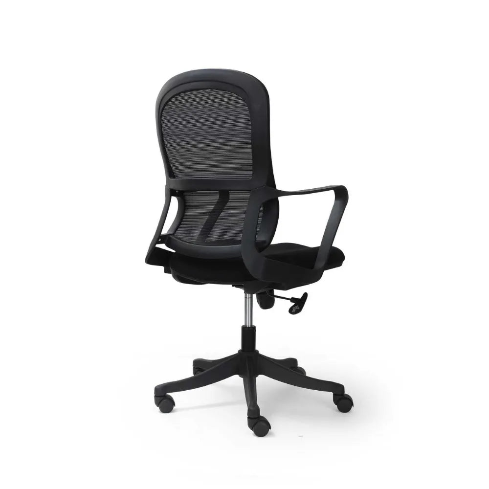 Silla Giratoria Grace Plastico Negro