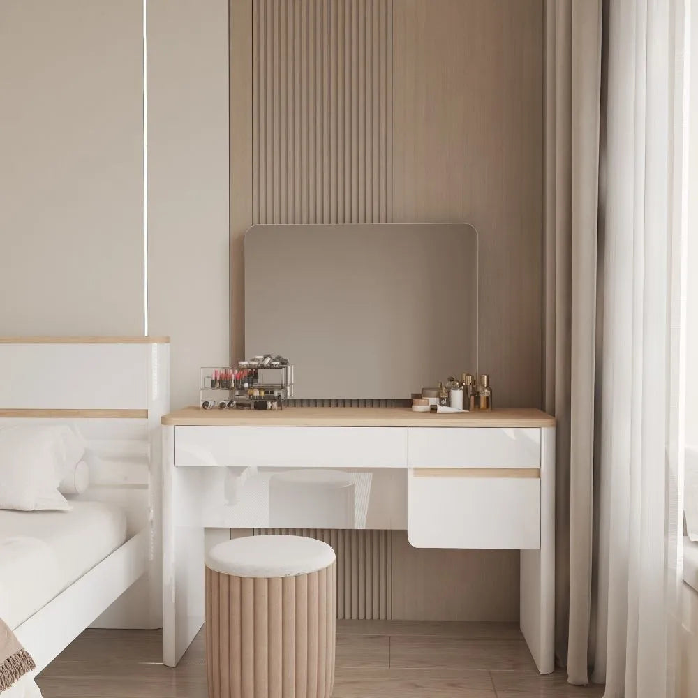 Tocador Hollie Blanco/Natural