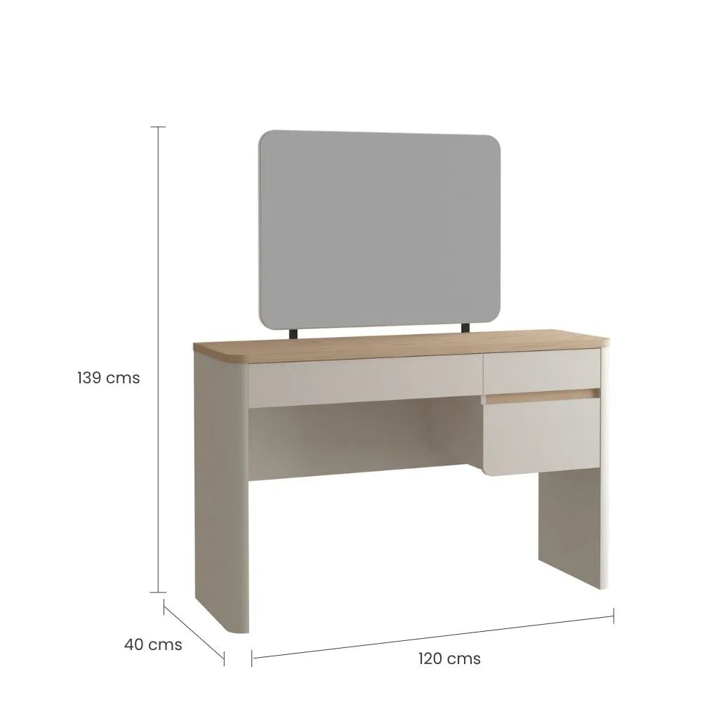 Tocador Hollie Blanco/Natural