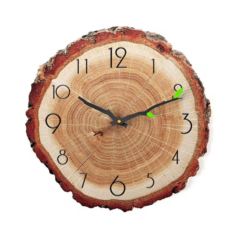 Vintage Wooden Wall Clock Modern Design Vintage Rustic Retro Clock Home Office Cafe Decoration Art Large Wall Watch