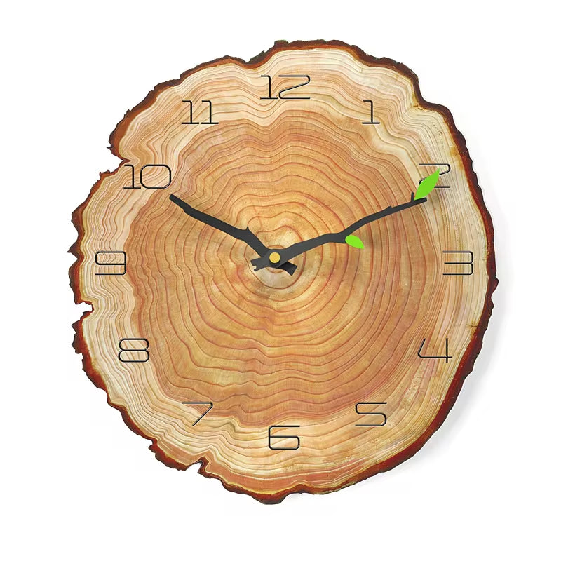 Vintage Wooden Wall Clock Modern Design Vintage Rustic Retro Clock Home Office Cafe Decoration Art Large Wall Watch